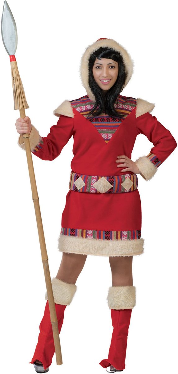 Eskimo Kostuum | Eskimo Nanook Dame | Vrouw | Maat 44-46 | Carnaval kostuum | Verkleedkleding